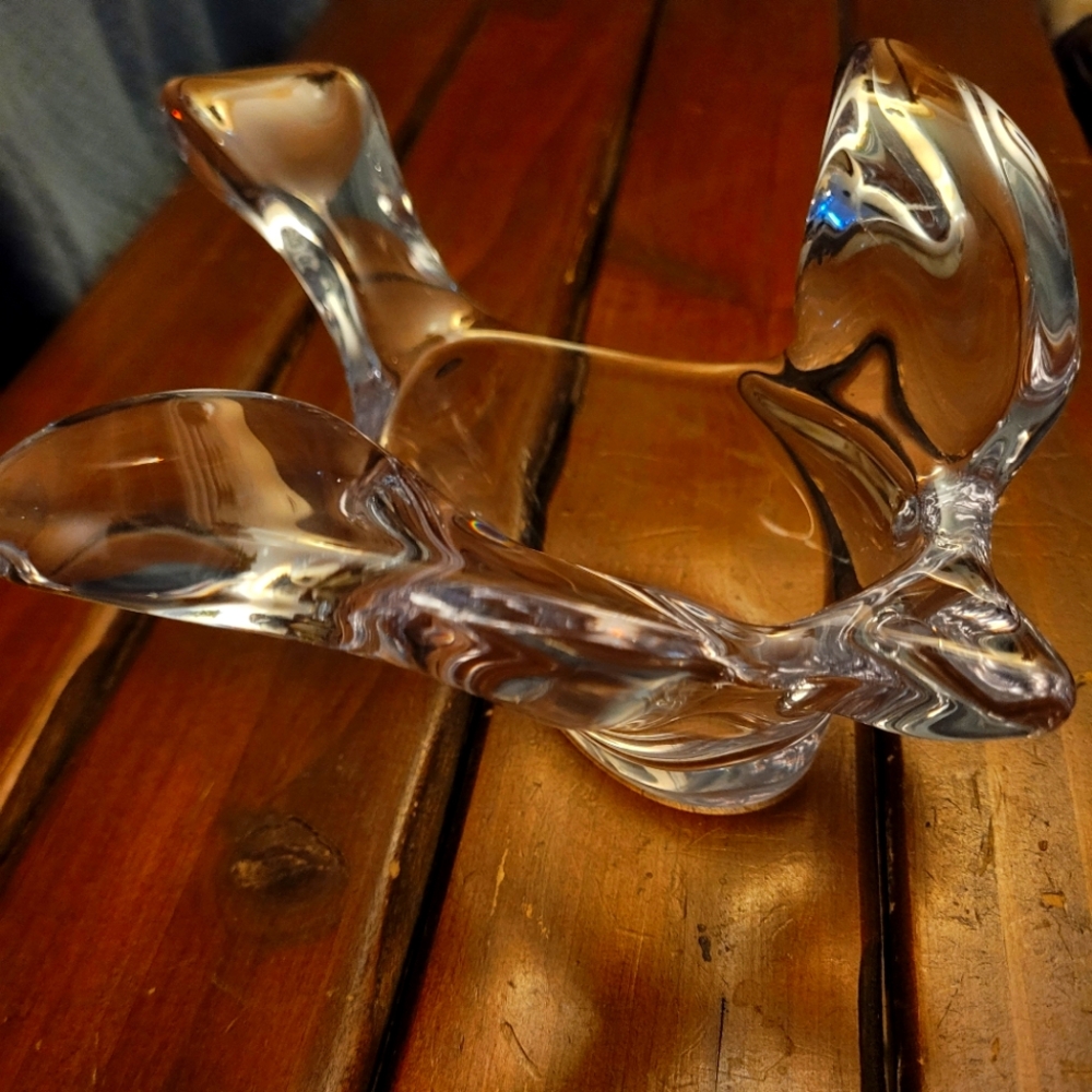 Solid Glass Bird Candy Dish
